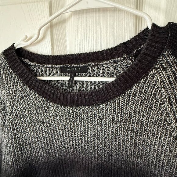 EUC Bobi Black Gradient Black Grey Sweater - Picture 3 of 4